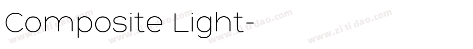 Composite Light字体转换